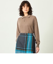 GREY LABEL ウールカシミヤ ポロニット