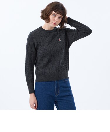 【WEB&一部店舗限定】バッキンガムベア ケーブルニット
