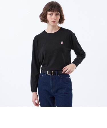 【WEB&一部店舗限定】バッキンガムベア ワッペンクルーネックニット