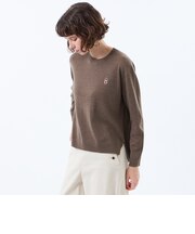 【WEB&一部店舗限定】バッキンガムベア ワッペンクルーネックニット