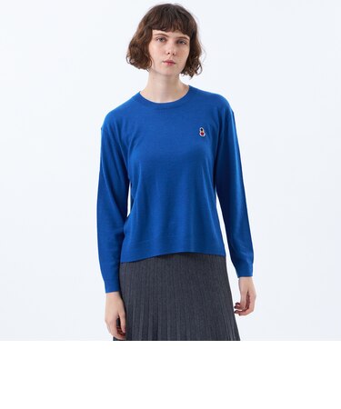 【WEB&一部店舗限定】バッキンガムベア ワッペンクルーネックニット