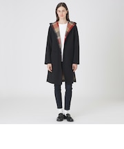 クレストブリッジチェックリバーシブルダンボールコーディガン