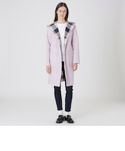 クレストブリッジチェックリバーシブルダンボールコーディガン