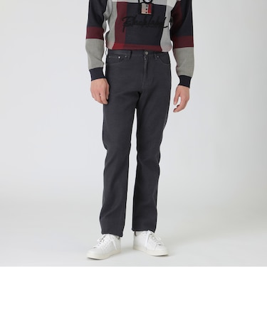 ダブルフェイスクレストブリッジチェックデニム