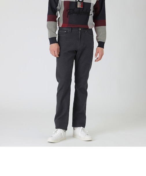 ダブルフェイスクレストブリッジチェックデニム