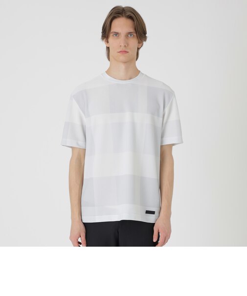【BLACK lab.】ブリーズメッシュクレストブリッジチェックTシャツ