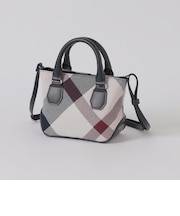 クレストブリッジチェックキャンバスミニバッグ