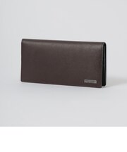 バイカラークレストブリッジチェックロングウォレット
