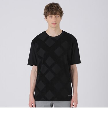 パイルシャドーチェックTシャツ