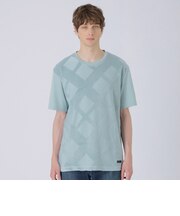 パイルシャドーチェックTシャツ