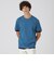 チェックレイヤードマーセライズスラブTシャツ
