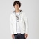 クレストブリッジチェックコンビバックパイルパーカー