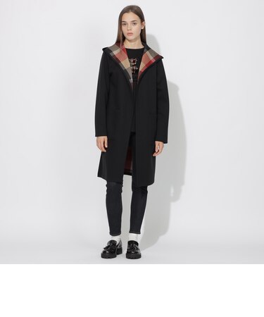 【WEB・一部店舗限定】クレストブリッジチェックリバーシブルダンボールコーディガン