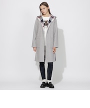 【WEB・一部店舗限定】クレストブリッジチェックリバーシブルダンボールコーディガン