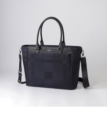 LIMONTAシャドークレストブリッジチェックビジネストート