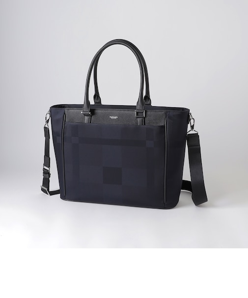 LIMONTAシャドークレストブリッジチェックビジネストート