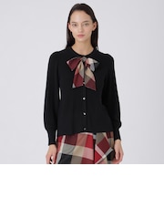 リボンニットカーディガン
