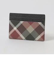 クレストブリッジチェックレザースマートカードホルダー