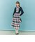 【sweetコラボ】クレストブリッジチェックニットコンビドレス
