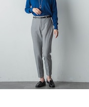両面起毛ストレッチテーパードパンツ≪洗える≫