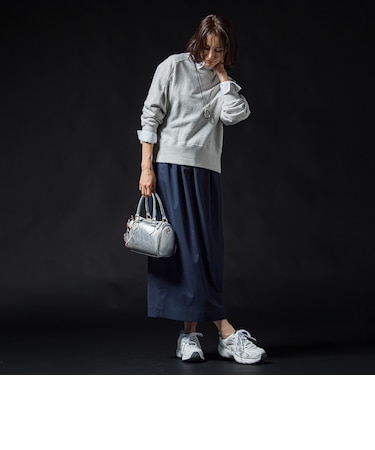 撥水ストレッチコクーンスカート≪洗濯機で洗える≫