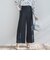 ベルト付きワイドシルエットパンツ≪洗濯機で洗える≫