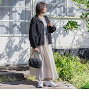 シアーフレアースカート≪洗濯機で洗える≫