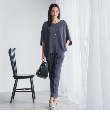 ≪シリーズ累計3万枚突破!≫【ラクする美人服】テーパードパンツ≪WEB限定カラー≫