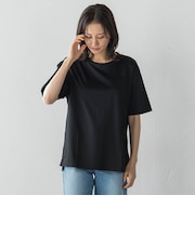 【WEB限定】【3サイズ】コットン汗じみ防止カットソー≪洗える/接触冷感≫