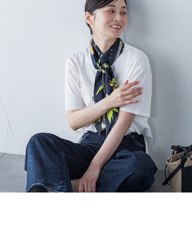 【WEB限定】【3サイズ】コットン汗じみ防止カットソー≪洗える/接触冷感≫
