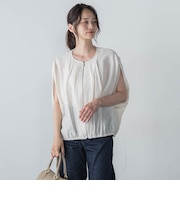 【WEB限定】スリットスリーブノーカラーブルゾン≪手洗い可能≫