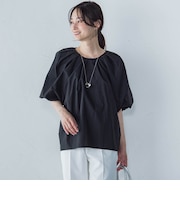 【一部店舗限定販売】ワッシャーボリュームスリーブブラウス≪手洗い可能≫