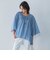 ピンタックレースチュニックブラウス≪手洗い可能≫