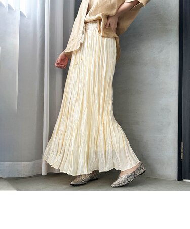 【WEB限定】グリッターシャイニープリーツスカート