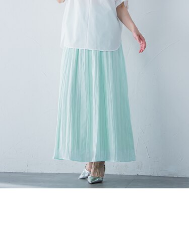 リンクルリッドエアリースカート≪洗濯機で洗える≫