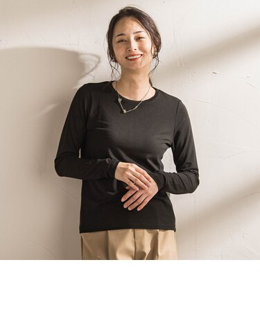 【WEB限定】吸湿発熱スムースタッチカットソー