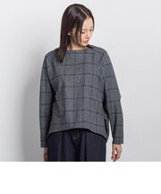 両面起毛ドロップショルダーブラウス≪洗える/セットアップ対応≫