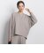 両面起毛ドロップショルダーブラウス≪洗える/セットアップ対応≫