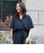 ≪シリーズ累計2万枚突破！≫【ラクする美人服】スキッパーブラウス