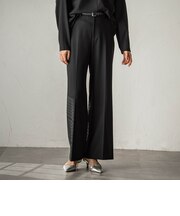 両面起毛ワイドパンツ