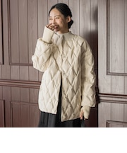 ステッチレスダウンコート