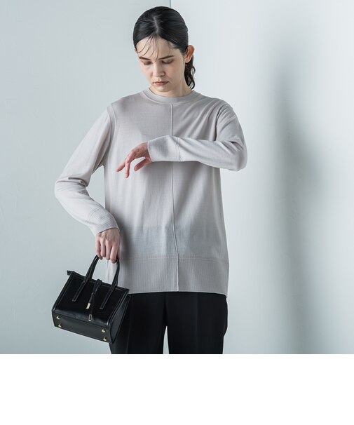 【大きいサイズ/手洗い可能】ECO　LUXニットプルオーバー