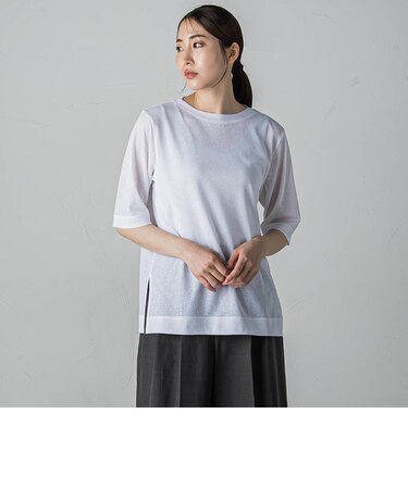 シアーTシャツ≪洗濯機で洗える≫