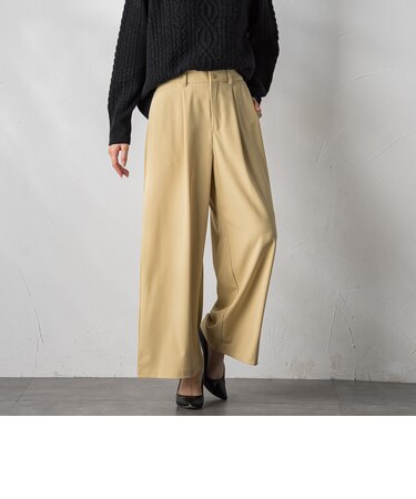 【WEB&一部店舗限定】ピンストライプワイドパンツ
