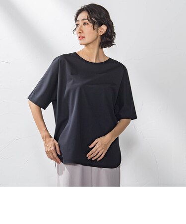バックサテンカットソー≪洗濯機で洗える≫