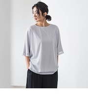 トリコットシフォンカットソー≪洗濯機で洗える≫