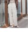 【WEB限定/+5cm丈長め】【極・名品パンツ】シェルタリングワイドパンツ