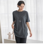 【WEB限定】”細身パンツも怖くない”Tシャツチュニック
