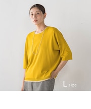 【大きいサイズ/新色追加】ゆるTシャツニット