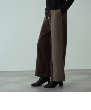 軽量ボンディングイージーワイドパンツ≪洗濯機で洗える≫